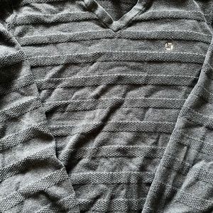 Navy blue striped chase sweater